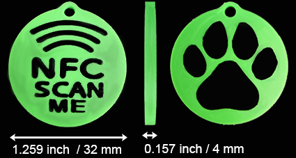 MoonTag NFC tag